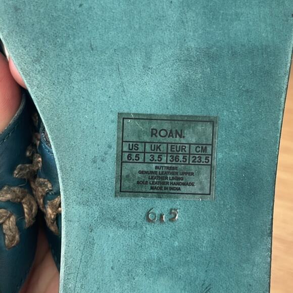 Roan by Bed Stu Buttress Dark Teal Sandal Womens Size 6.5 - Picture 8 of 11